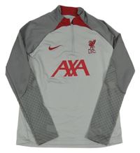 Šedo-tmavošedé funkční fotbalové mikinotriko L.F.C. Nike