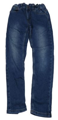 Tmavomodré skinny teplákové rifle C&A