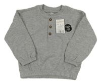 Nové - šedá melírovaná oversize mikina F&F