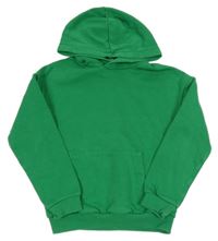 Zelená mikina s kapsou a kapucí H&M