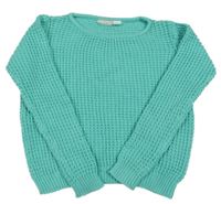 Jadeitový žebrovaný svetr Pepperts!