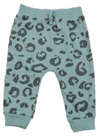 Modrošedo-černošedé vzorované tepláky George