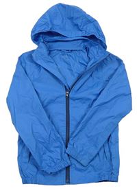 Modrá šusťáková bunda s kapucí Tchibo