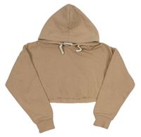 Hnědá crop mikina s kapucí zn. Matalan