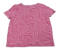 Růžové vzorované tričko Primark