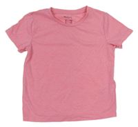 Růžové melírované tričko H&M