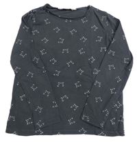 Antracitové triko s kočkami H&M