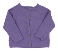 Fialový propínací svetr Next