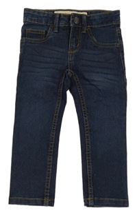 Tmavomodré slim fit rifle Lupilu