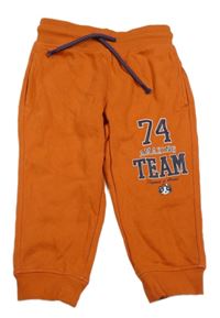 Cihlové tepláky s nápisem a číslem C&A