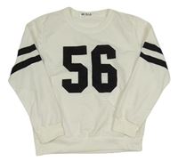 Bílá lehká mikina s číslem