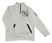 Bílá mikina s nápisy - X-Box Primark
