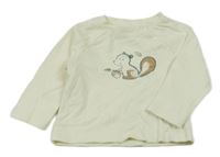 Krémové triko s veverkou LC Waikiki