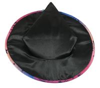 Kostým - Černý čarodějnický klobouk Matalan