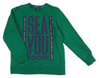 Zelená mikina s nápisem Original Marines