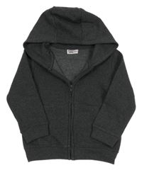 Antracitová melírovaná propínací mikina s kapucí Infinity Kids