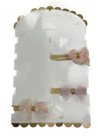 Nové - 3x hnědo-růžová čelenka s mašlí