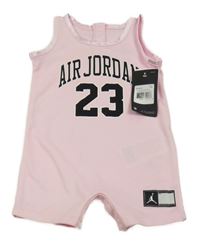 Nové - Růžový sportovní kraťasový overal s číslem Air Jordan