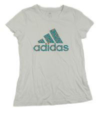 Bílé tričko s logem Adidas