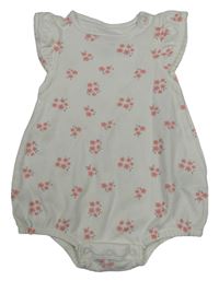Bílé květované body C&A
