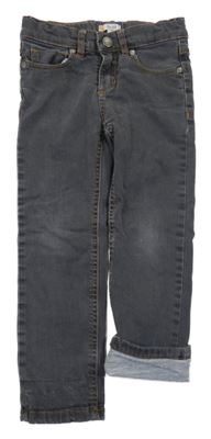 Tmavošedé podšité skinny rifle Steiff