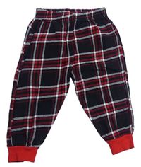 Černo-červené kostkované pyžamové kalhoty Pep&Co