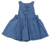 Modré šaty riflového vzhledu Mothercare