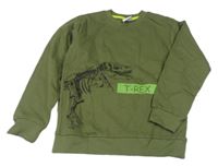 Khaki mikina s dinem 