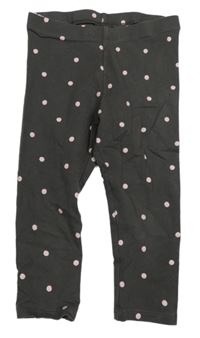 Hnědé puntíkaté legíny H&M