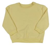 Žlutá žebrovaná lehká mikina Primark