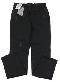 Nové - černé skinny rifle s prošoupáním 