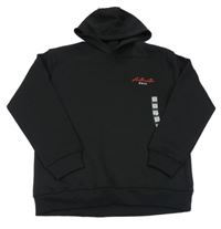 Nové - černá mikina s nápisem a kapucí Matalan