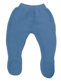 Modré pletené polodpuky 