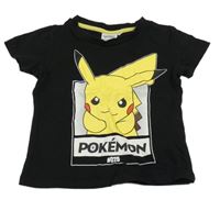 Černé tričko s Pikachu 