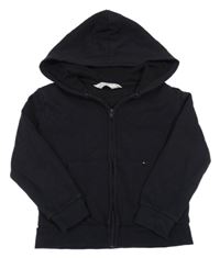 Černá propínací mikina s kapucí H&M