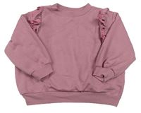 Růžová mikina s volánky zn. H&M