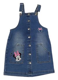 Modré riflové laclové šaty s Minnie Primark