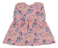 Růžové teplákové šaty s Bluey zn. Nutmeg