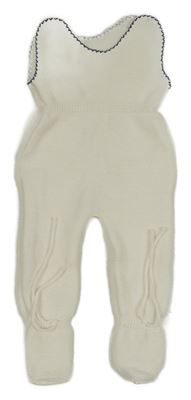 Bílo-modré pletené dupačky 