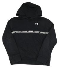 Černá mikina s logem a šusťákovou kapucí Under Armour