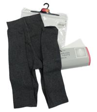 Nové - Tmavošedé punčocháče Tu