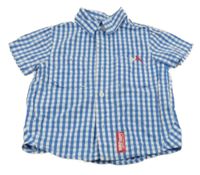 Modro-bílá kostkovaná košile H&M