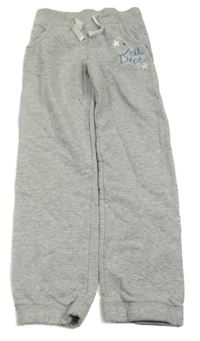 Světlešedé tepláky s nápisem a hvězdami Alive