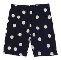 Tmavomodro-bílé puntíkaté elastické kraťasy Kiki&Koko