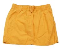 Oranžová plátěná sukně Lupilu