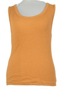 Dámský oranžový žebrovaný top TU 