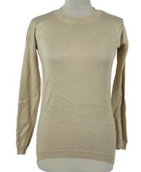 Dámský béžový třpytivý lehký svetr Atmosphere 