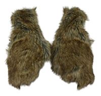 Dámská béžovo-hnědá kožešinová crop vesta Ichi 