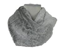 Dámský šedý kožešinový nákrčník 