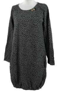 Dámská šedo-černá vzorovaná šatová tunika Strange